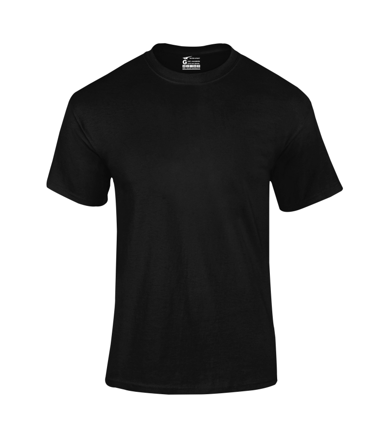 Camiseta Masculino Basica Adulto Preto 100% Algodão 