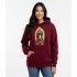 Blusa Moletom Com Bolso E Capuz Nossa Senhora De Guadalupe Bordo