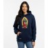 Blusa Moletom Com Bolso E Capuz Nossa Senhora De Guadalupe Azul Mar