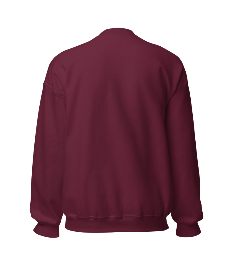  Moletom Gola Redonda Modelo Suéter Bordo