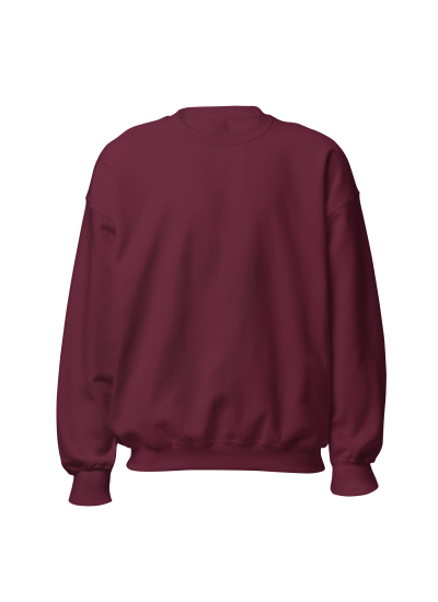  Moletom Gola Redonda Modelo Suéter Bordo