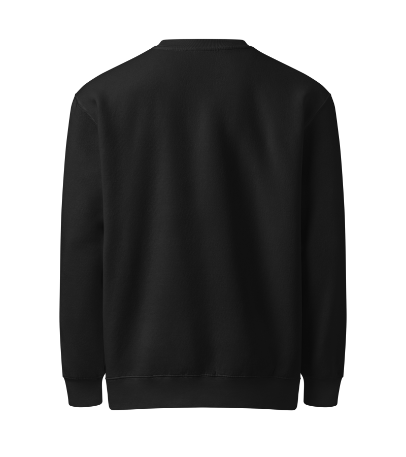  Moletom Gola Redonda Modelo Suéter Preto 
