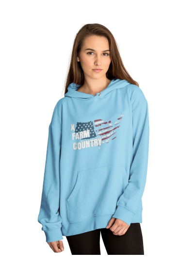 Moletom Xfarm Feminino Azul Bebe mxf02
