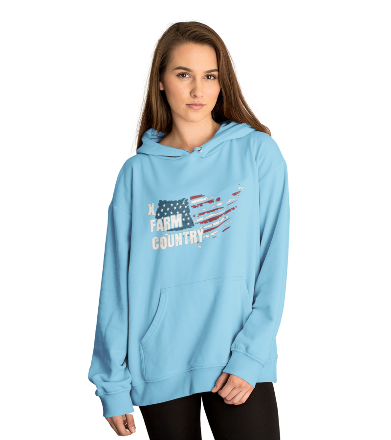Moletom Xfarm Feminino Azul Bebe mxf02 Moletom Xfarm Feminino Azul Bebe mxf02